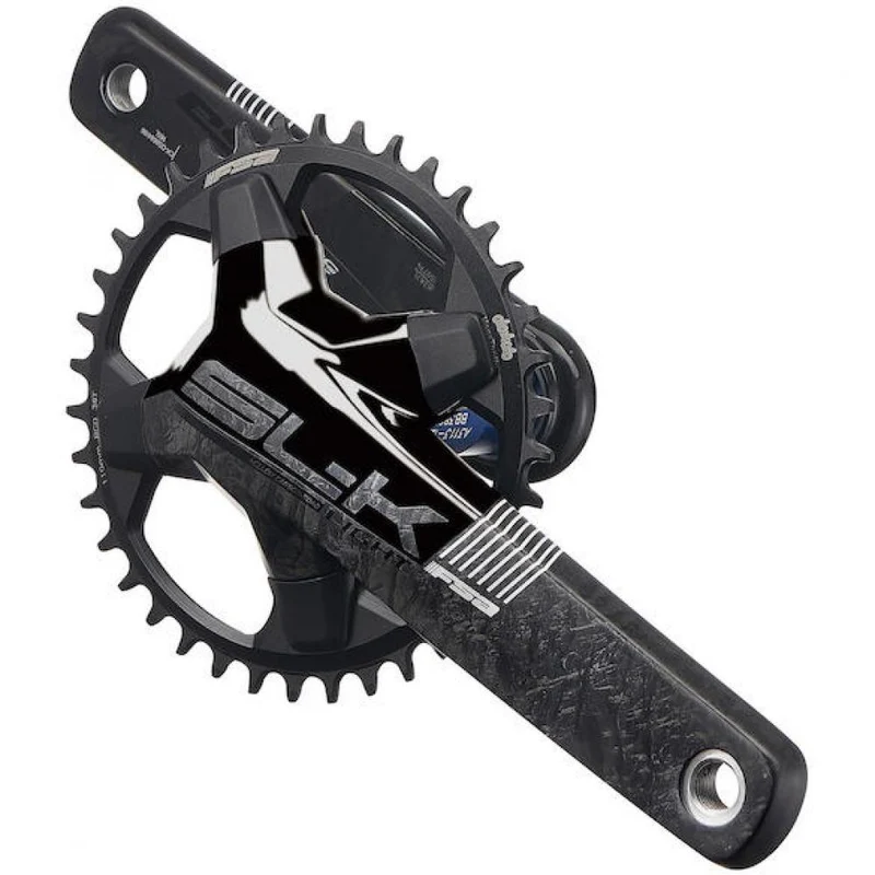 FSA Kurbelgarnitur SL-K Light BB386Evo 1x 175 mm Schwarz - leichte & steife Rennrad-Kurbel