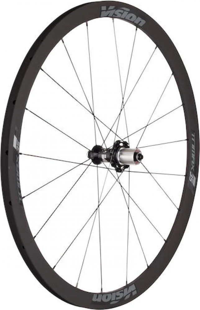 Vision Laufradsatz Trimax 35 KB Clincher 622x19 mm Schwarz - schneller Allround-Laufradsatz