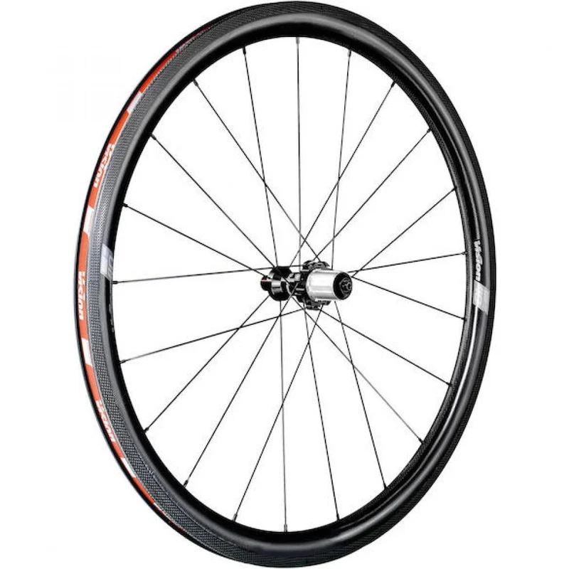 Vision Laufradsatz SC 40 RB Clincher 622x19 mm Schwarz - leichter Carbon-Disc-Laufradsatz
