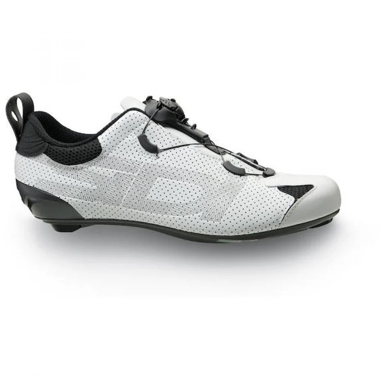 Sidi ROAD Tri-Sixty white 46.5 Weiß - Triathlon-Rennradschuh mit maximaler Kraftübertragung