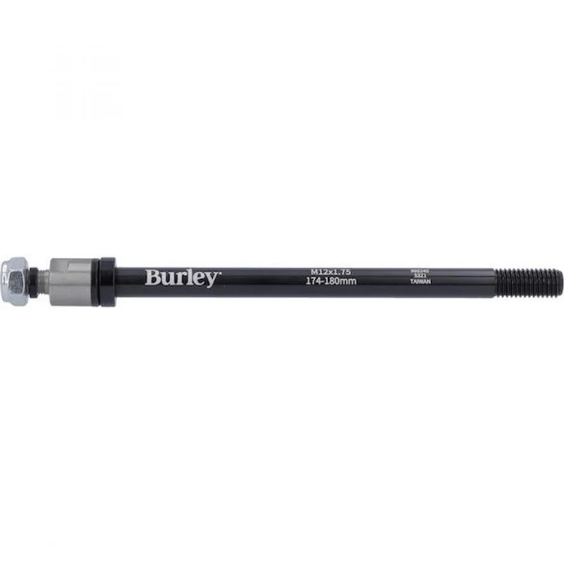 Burley Steckachse für Anhänger M12x1.75, 174-180 mm Schwarz - stabile Verbindung für Bike-Trailer