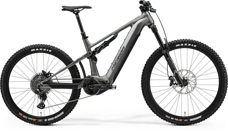 Merida eONE-SIXTY 675 IV1 gunmetal/schwarz XL (47) - kraftvolles E-MTB für anspruchsvolle Trails