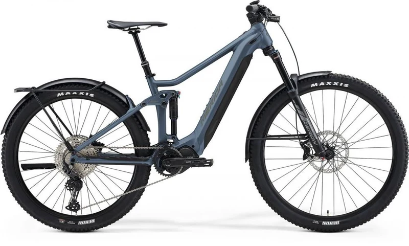 Merida eONE-FORTY 675 EQ EP1 XXL (50) Stahl-Blau/Grau - vielseitiges E-MTB für Trail & Alltag