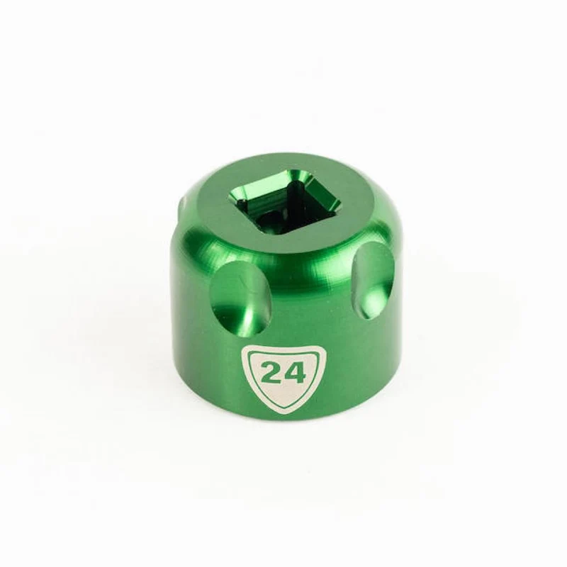 Werkzeug Abbey Bike Tools Federgabel Top-Cap Werkzeug 38 Grün - präzises CNC-Montage-Tool