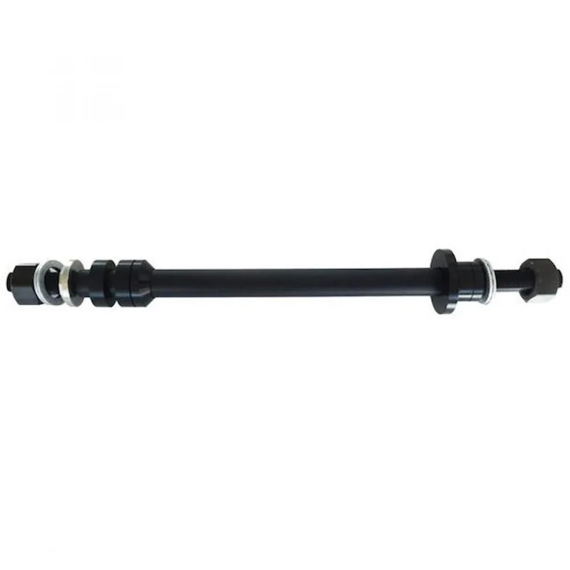 Weber Steckachse universal 142-148 mm / 12 mm Schwarz - sichere Anhängerkupplung für Fahrradanhänger - Anhaengerkupplung