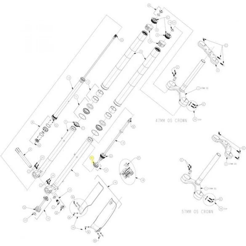 Manitou Dichtungset für Luftkolben Air Spring Dorado Pro/Expert - neueste Version