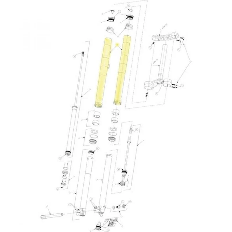 Manitou Tauchrohreinheit Dorado Expert / Comp 37 mm - moderne Performance-Upgrade-Lösung