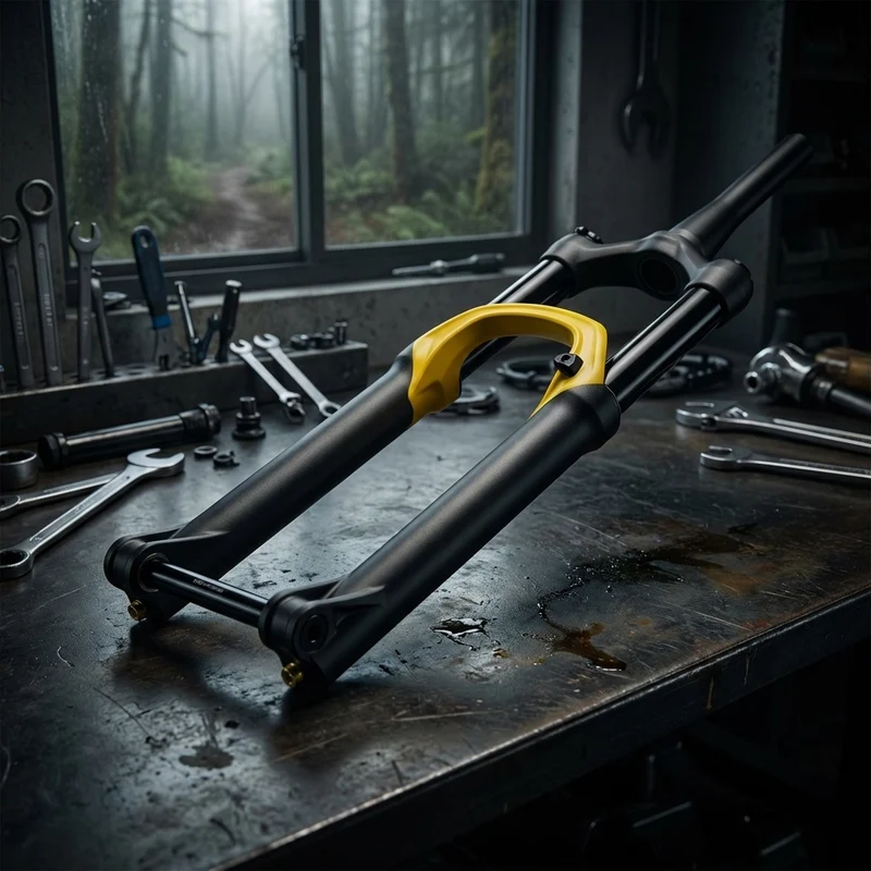 Manitou Tauchrohreinheit für Machete J-Unit 24" Mattschwarz - moderne Fahrwerkslösung