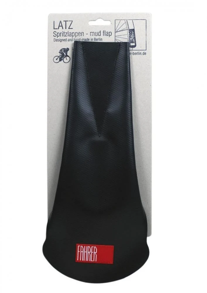 Fahrer Spritzlappen Latz XL schwarz - Extra Schutz für Fahrradanhänger und Fahrrad