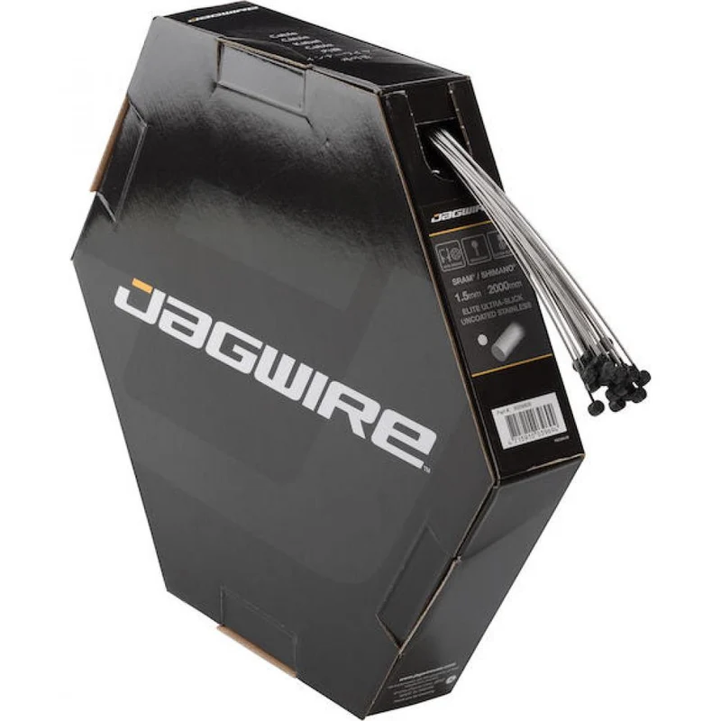 Jagwire Bremszug Mountain Elite Ultra-Slick polished 1.5 x 2000 mm Silber - maximale Bremsperformance
