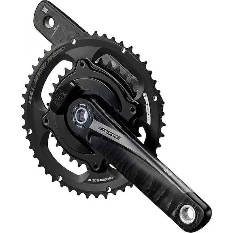 FSA Leistungsmesskurbel Powerbox Road Carbon Supercompact 175 mm Schwarz - präzise Wattmessung