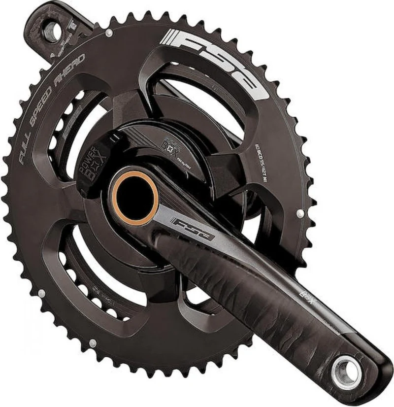 FSA Leistungsmesskurbel Powerbox Road Carbon 2x 177,5 mm Schwarz - präzise Wattmessung