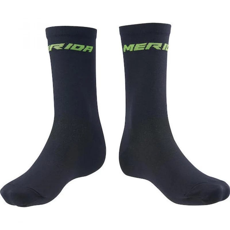 Merida Socken RACE schwarz/grün 40-42 Schwarz/grün - leichte, atmungsaktive Radsocken