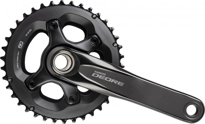 SHIMANO Kurbelgarnitur DEORE FC-M6000 Kurbelgarnitur - 10-fach, 175 mm, 38-28 Zähne, 28 Zähne