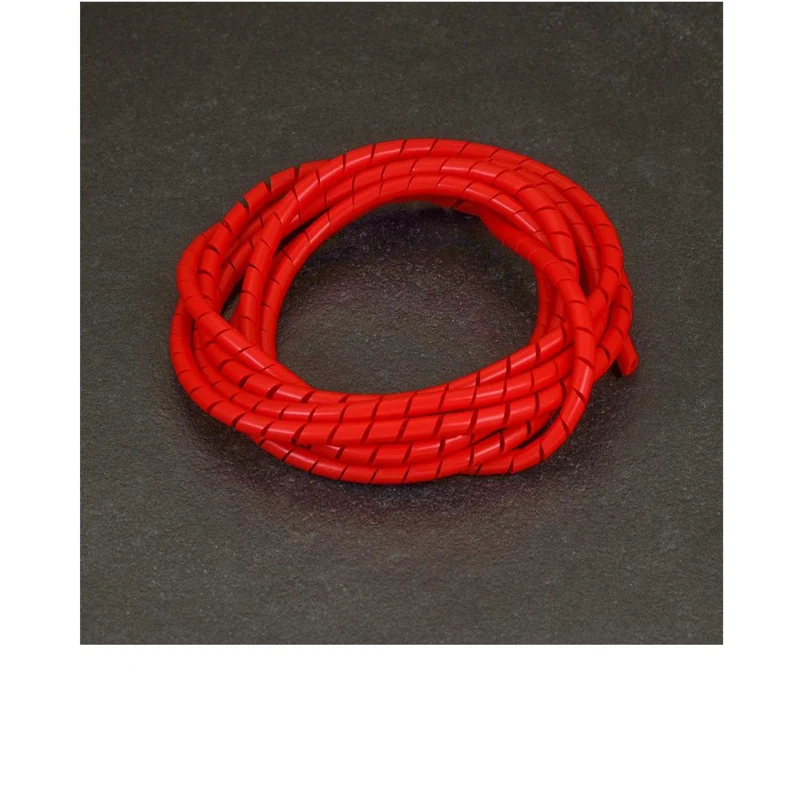 capgo BL Spiralschlauch 2 m ID 4,8 mm/AD 6 mm Tomato Rot - Kabelschutz für E-Bikes