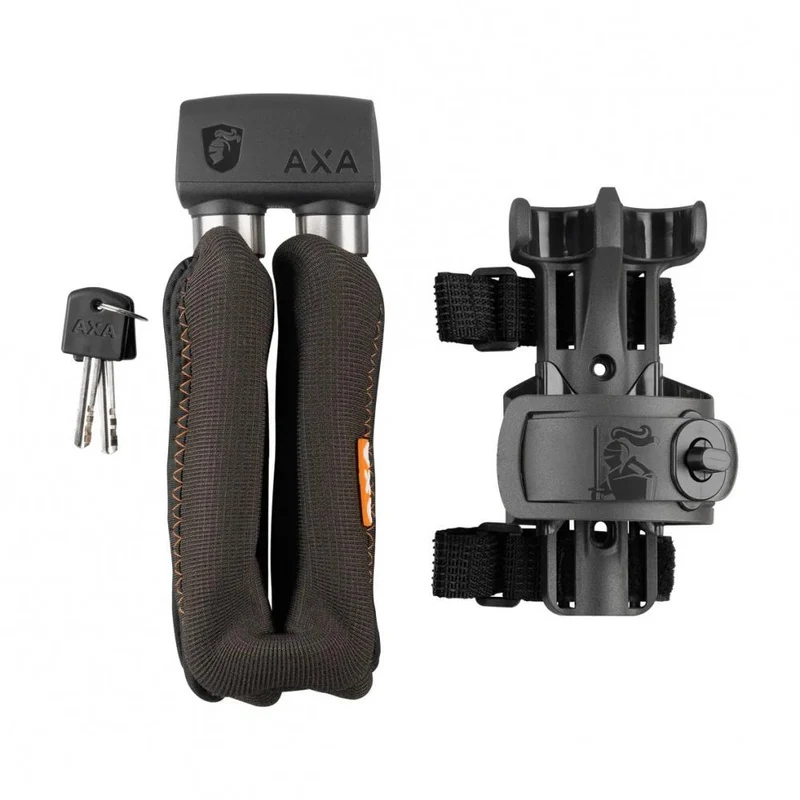 Axa Faltschloss 1000 105/10 105 cm D 10 mm schwarz - Kettenschloss