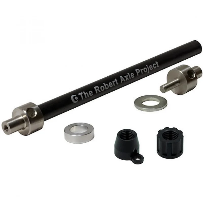 The Robert Axle Project Steckachse m Schwarz - für BOB Anhänger mit Focus RAT
