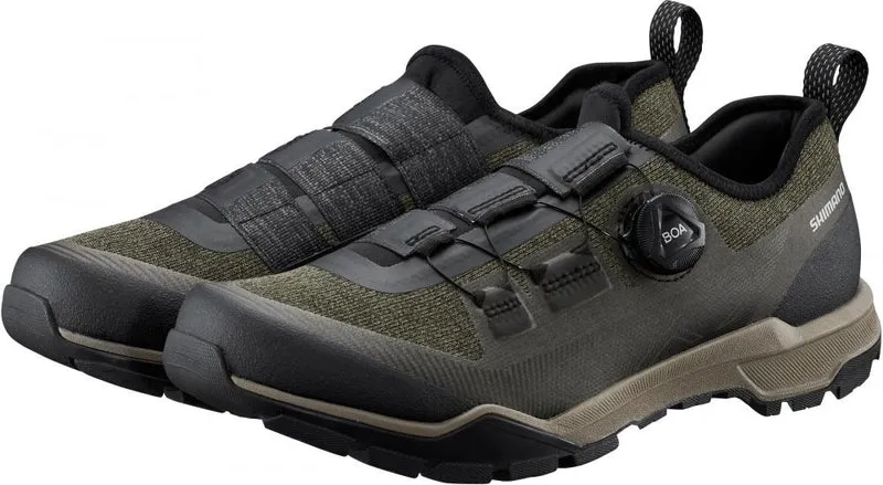 SHIMANO Fahrradschuhe EX700 Herren/Damen Touring SPD, Größe 46, Grün