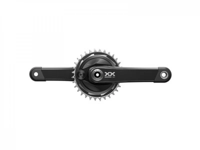 SRAM Kurbelgarnitur Quarq XX Eagle T-Type AXS 175 mm DUB - Präzise Powermessung im Carbon-Design