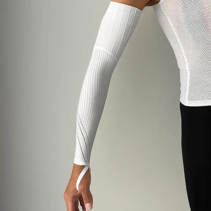 VeloToze Armlinge Aero S/M Weiß - aerodynamische Performance & UV-Schutz