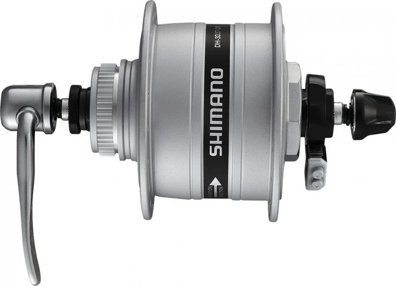 SHIMANO Nabendynamo DH-3D37 6 Volt/3 Watt 36 Loch Center-Lock Silber