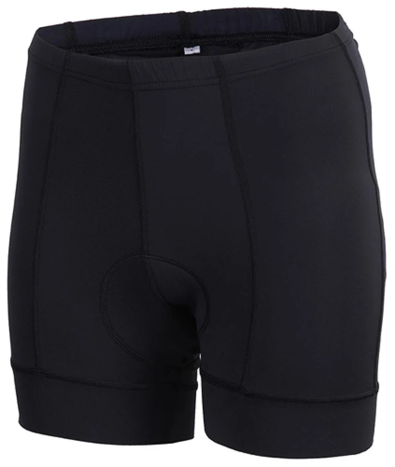 CHIBA Hose Damen - Radhose mit Sitzpolster, atmungsaktiv, schwarz, Größe M