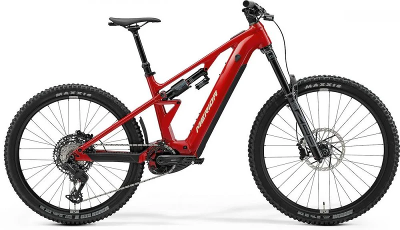 Merida eONE-EIGHTY 700 E-MTB Fully - Größe S - heritage red-brown - 800 Wh - Bosch Performance Line CX - 180 Millimeter Federweg