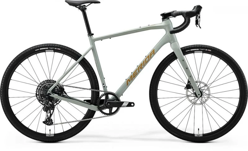 Merida SILEX 500 silk moss grey (river clay) S grün - vielseitiges Gravelbike für Abenteuer