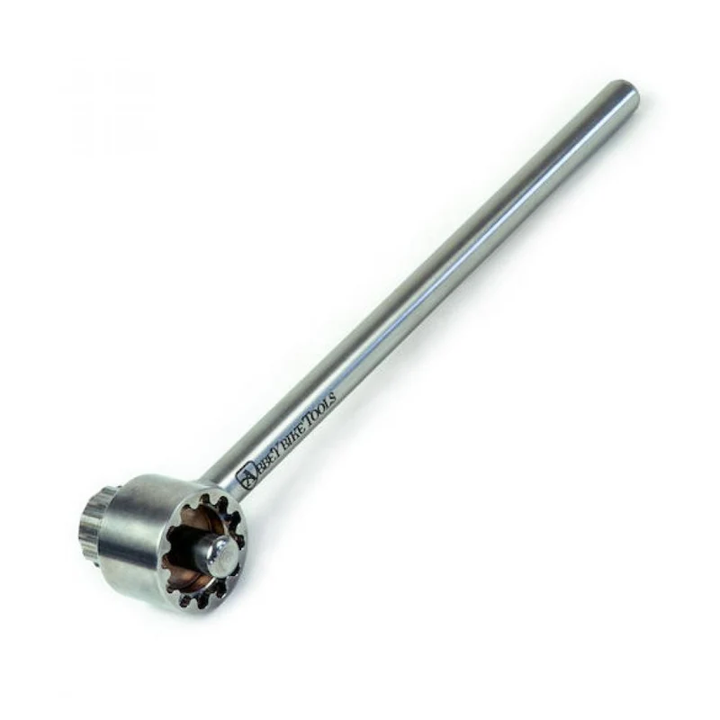 Abbey Tools Kassettenabzieher 9 Tooth Crombie 254 x 34 mm Silber - Profi-Tool für Shimano 9-Zahn-Lockrings
