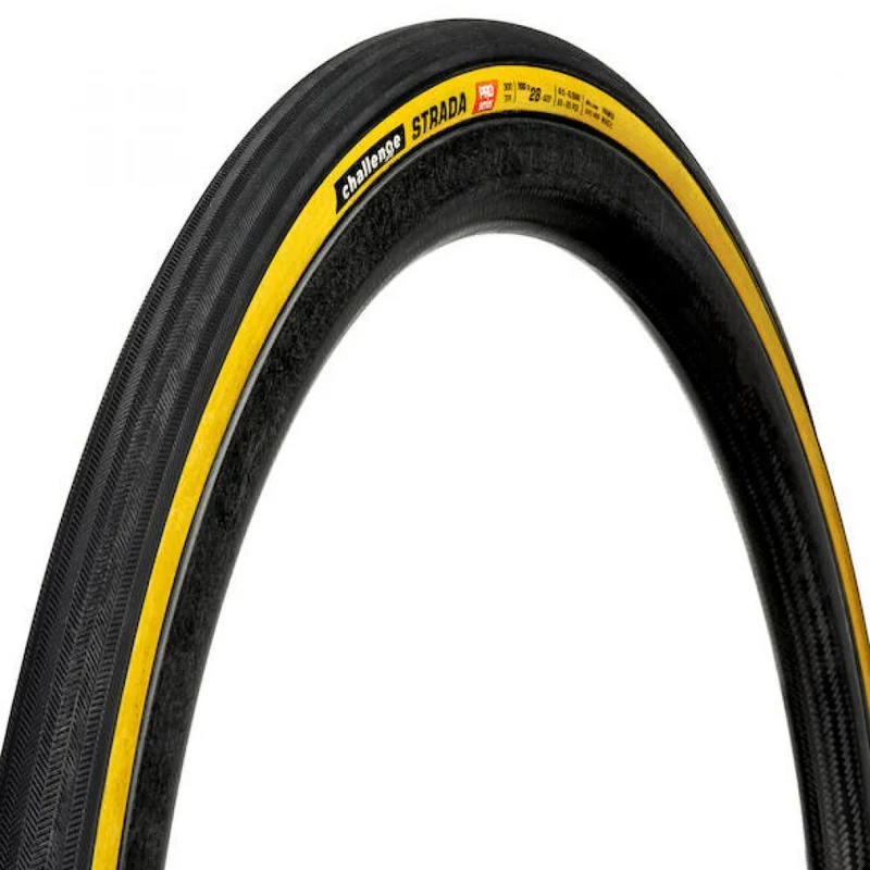 Challenge Road-Reifen Strada Pro Handmade Clincher 30-622 Schwarz - schneller Komfort-Rennradreifen