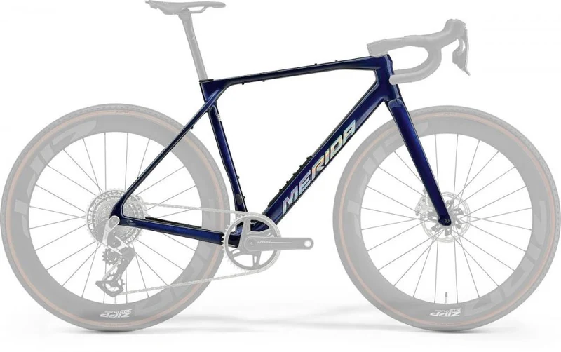 Merida Rahmenkit MISSION 10K transparent blue XS blau - leichtes Carbon-Rahmenset für Performance