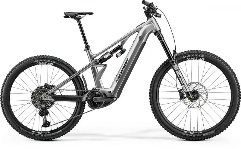 MERIDA eONE-EIGHTY 900 E-Mountainbike Fully - Größe M - 800 Wattstunden - Bosch Performance Line CX - 180 Millimeter Federweg - gunmetal grey black