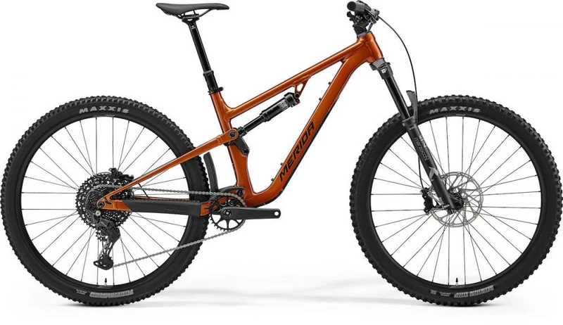 Merida ONE-FORTY 400 wild honey(golden black) L orange - trailstarkes Fully für anspruchsvolle Touren