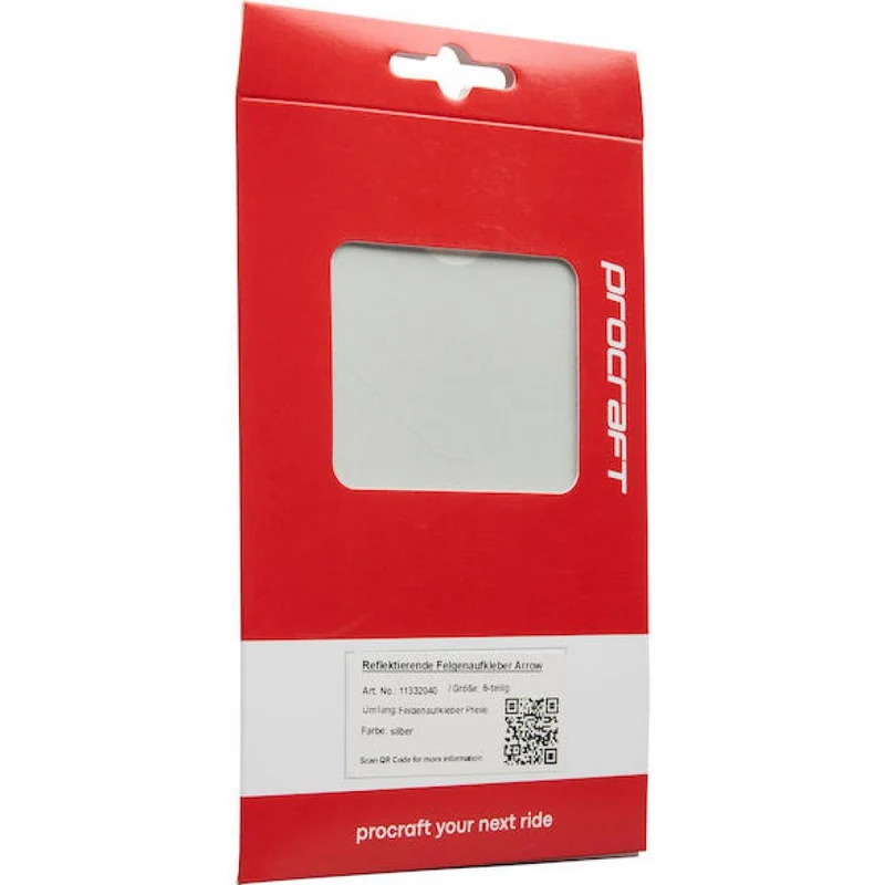 Procraft Felgen Reflektoren Sticker Set Universal Silber - mehr Sichtbarkeit im Stradenverkehr