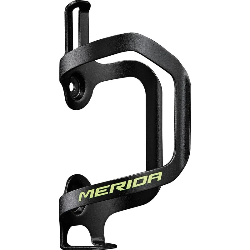 Merida Flaschenhalter Aluminium Sideload Onesize Schwarz/grün - perfekter seitlicher Flaschenzugang