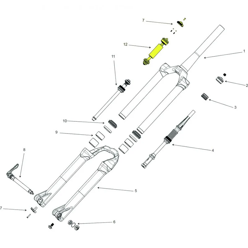 Manitou Druckstufe Kwik Toggle für 32 120/140 mm - präzise Dämpfung für deine Federgabel