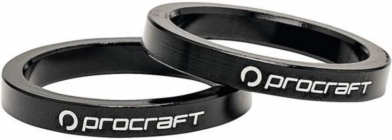 Procraft Ahead Spacer Alu 1 1/8 10 mm 1 1/8 Zoll schwarz - präzise Lenkerhöhen-Anpassung