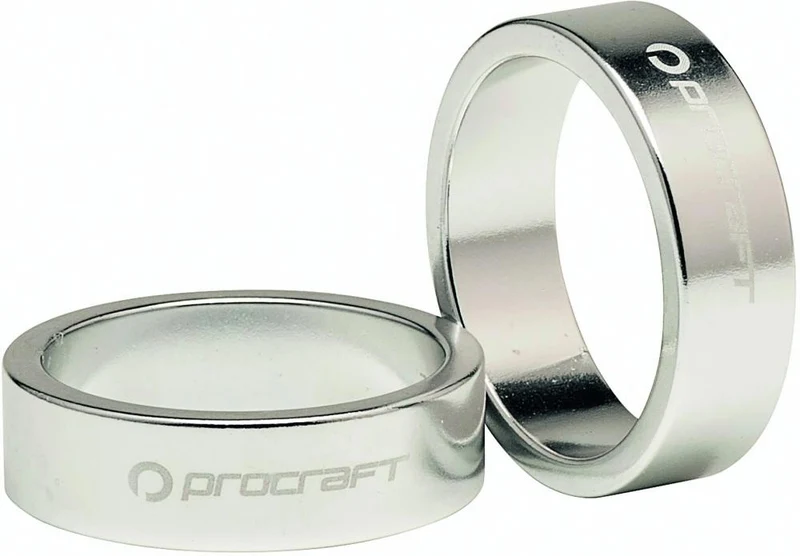 Procraft Ahead Spacer Alu 1 1/8 10 mm 1 1/8 Zoll silber - präzise Lenkerhöhen-Anpassung