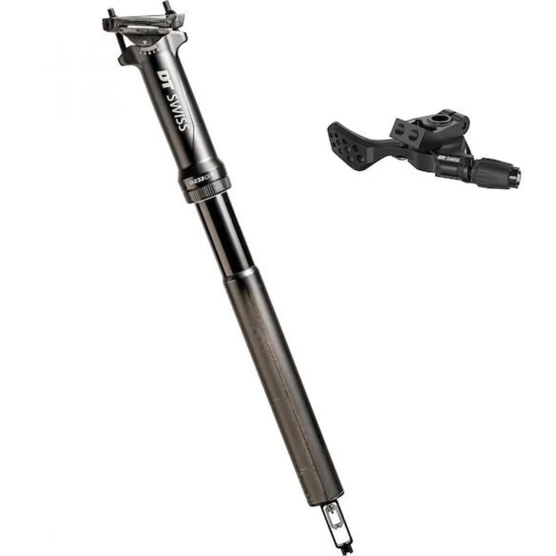 DT Swiss Vario-Sattelstütze D 232 ONE Carbon 27,2 mm Schwarz - leichte XC-Teleskopstütze