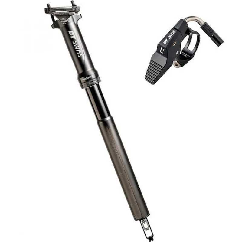 DT Swiss Vario-Sattelstütze D 232 ONE Carbon 30,9 mm Schwarz - leichte XC-Teleskopstütze