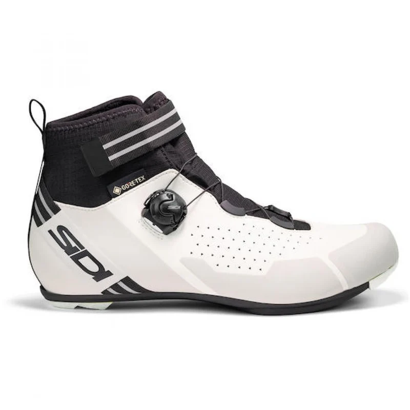 Sidi ROAD NIX white/black 38 Weiß/Schwarz - warmer Rennradschuh mit Gore-Tex und steifer R2CC-Sohle
