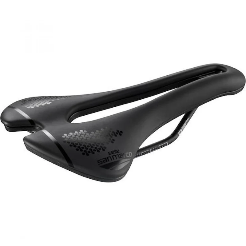 Selle San Marco Sattel Aspide Short Dynamic 155 x 250 mm Schwarz - kurzer Performance-Rennradsattel