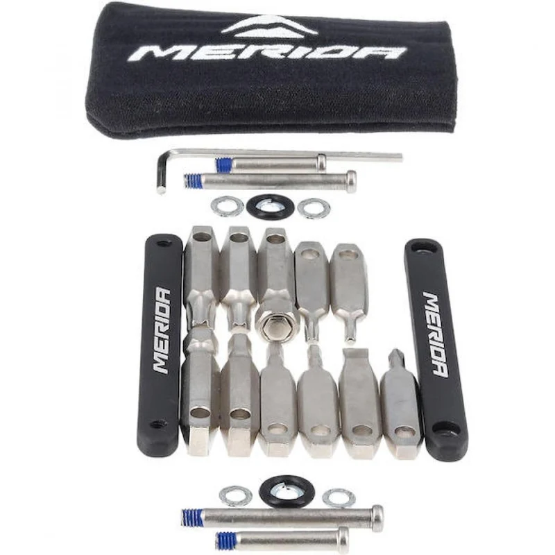 Merida Werkzeug Mini Tool 12-in-1 Onesize Schwarz - kompaktes Multitool für unterwegs