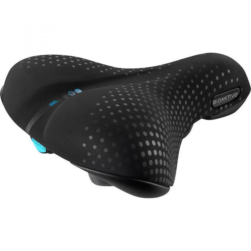 Selle San Marco Sattel City Gel 220 x 269 mm Schwarz - komfortabler City-Fahrradsattel mit Gelpolsterung