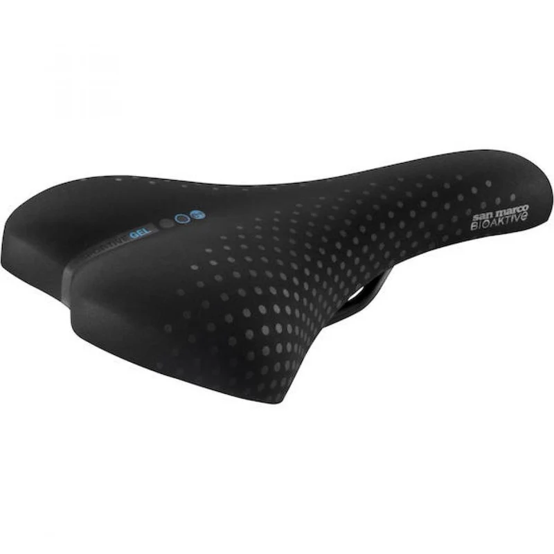 Selle San Marco Sattel Sportive Gel 150 x 270 mm Schwarz - komfortabler Trekking- & City-Sattel