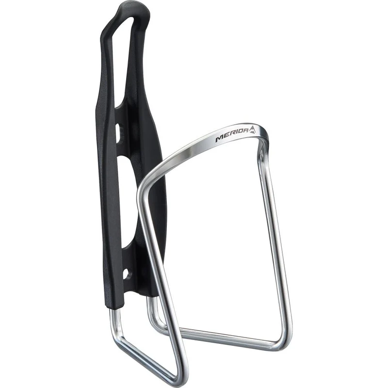 Merida Flaschenhalter Aluminium CLASSIC I Onesize Schwarz/silber - sicherer Halt für Trinkflaschen