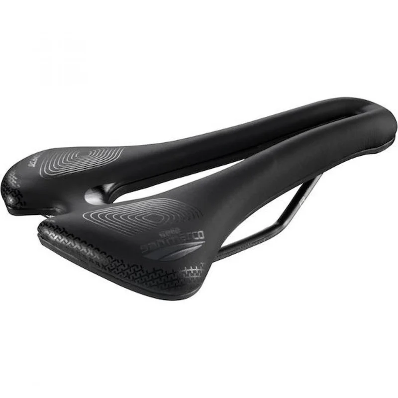 Selle San Marco Sattel Aspide Short Supercomfort Racing 155 x 250 mm Schwarz - maximaler Langstreckenkomfort