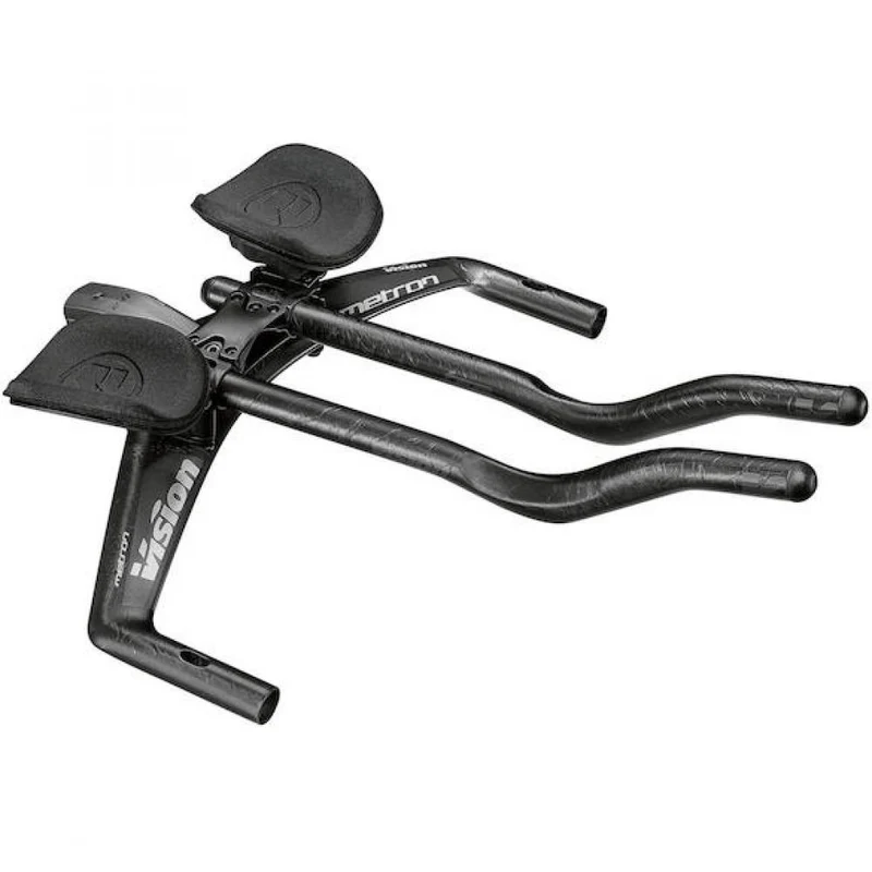 Vision Lenker Metron TFA Aerobar 400 mm Schwarz - aerodynamisches Triathlon-Cockpit