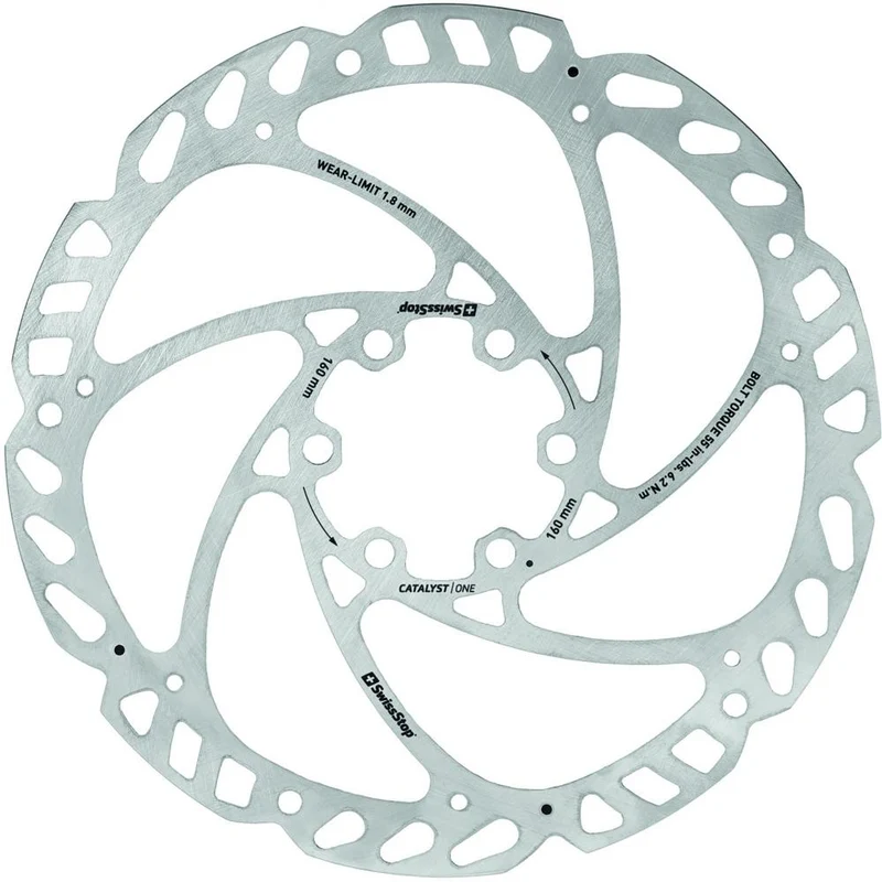 SwissStop Bremsscheibe Catalyst One 6-Loch 160 Rot - starke Bremsleistung und Hitzeableitung