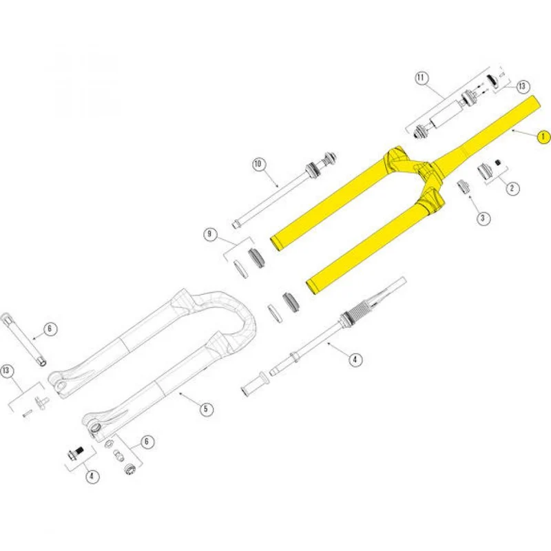 Manitou Standrohreinheit für Machete 130-140 mm Schwarz - neueste Version